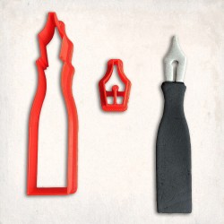 Pen Detailed Cookie Cutter Set 2 pcs