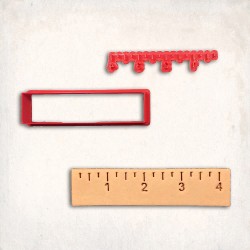 Ruler Detailed Cookie Cutter Set 2 pcs
