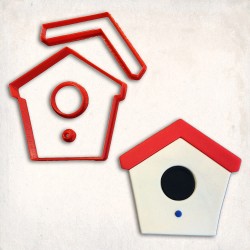 Bird House Detailed Cookie Cutter Set 4 pcs