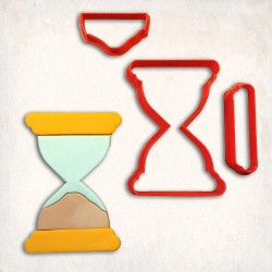 Hourglass Detailed Cookie Cutter Set 3 pcs