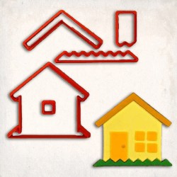 House Detailed Cookie Cutter Set 5 pcs