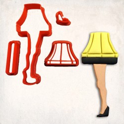 Leg Lamp Detailed Cookie Cutter Set 4 pcs
