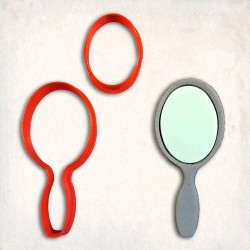 Mirror Detailed Cookie Cutter Set 2 pcs