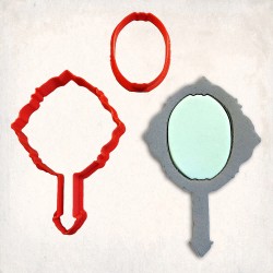 Mirror-1 Detailed Cookie Cutter Set 2 pcs