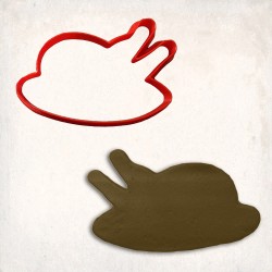 Cooked Turkey Cookie Cutter