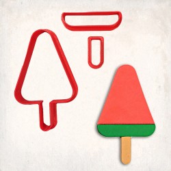 Ice-Cream Detailed Cookie Cutter Set 3 pcs