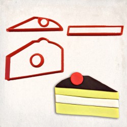 Piece of Cake-1 Detailed Cookie Cutter Set 4 pcs