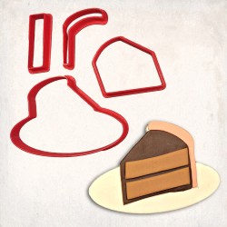 Piece of Cake-2 Detailed Cookie Cutter Set 4 pcs