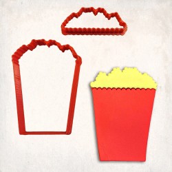 Popcorn Detailed Cookie Cutter Set 2 pcs