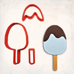 Popsicle Detailed Cookie Cutter Set 3 pcs