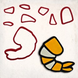 Shrimp Detailed Cookie Cutter Set 8 pcs
