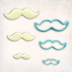Mustache Cookie Cutter Set 3 pcs #RP12726