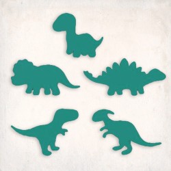 Dinosaurs Cookie Cutter Set 5 pcs #RP12719