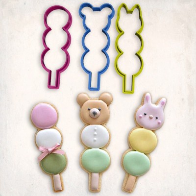 Ice Cream Teddy Rabbit Cookie Cutter Set 3 pcs #RP12729