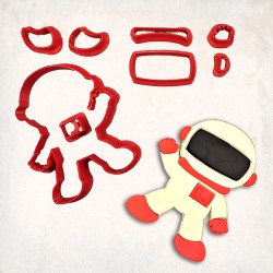 Astronaut Detailed Cookie Cutter Set 8 pcs