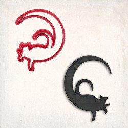 Cat Moon Cookie Cutter