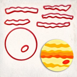 Jupiter Detailed Cookie Cutter Set 7 pcs