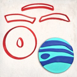 Uranus Detailed Cookie Cutter Set 5 pcs
