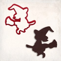 Witch On Broom Cookie Cutter
