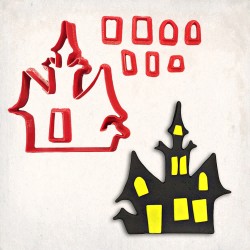 Haunted House Detailed Cookie Cutter Set 9 pcs