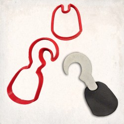 Hook Detailed Cookie Cutter Set 2 pcs