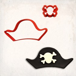 Pirate Hat Detailed Cookie Cutter Set 2 pcs