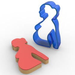 Pregnant Woman Cookie Cutter #RP11139