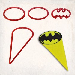 Batman Signal Detailed Cookie Cutter Set 4 pcs
