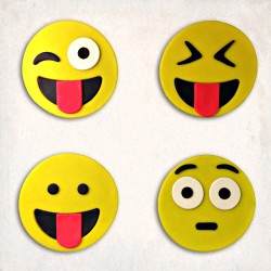 Emoji Set Detailed Cookie Cutter Set 7 pcs