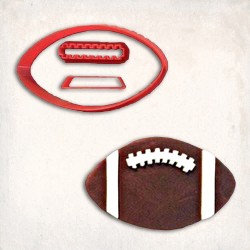 Football Detailed Cookie Cutter Set 3 pcs