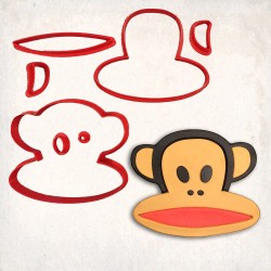 Julius the Monkey Detailed Cookie Cutter Set 7 pcs