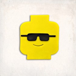 Lego Head Cookie Cutter Set 2 pcs