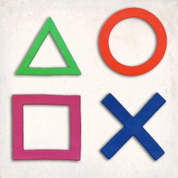 PS4 Symbols Detailed Cookie Cutter Set 4 pcs