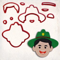 Park Ranger Detailed Cookie Cutter Set 10 pcs
