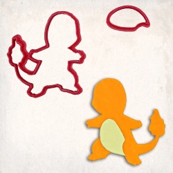 Pokemon Charmander Cookie Cutter Set 2 pcs