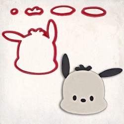 Sanrio Pochacco Detailed Cookie Cutter Set 5 pcs