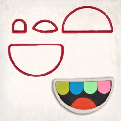 Toca Boca Logo Detailed Cookie Cutter Set 4 pcs