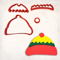Hat Detailed Cookie Cutter Set 4 pcs