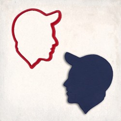 Man with Baseball Hat Cookie Cutter