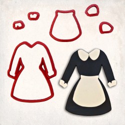 Pilgrim Dress Detailed Cookie Cutter Set 6 pcs