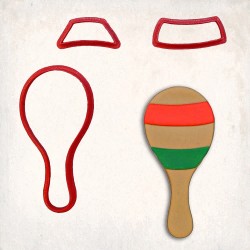 Maraca Detailed Cookie Cutter Set 3 pcs