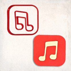 Music Icon Detailed Cookie Cutter Set 2 pcs
