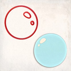 Bubble Detailed Cookie Cutter Set 3 pcs