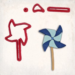 Pinwheel Detailed Cookie Cutter Set 4 pcs