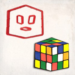 Rubiks Cube Detailed Cookie Cutter Set 4 pcs