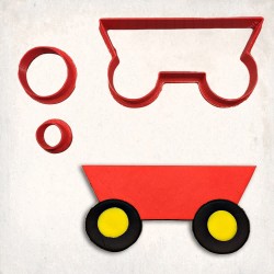 Wagon Detailed Cookie Cutter Set 3 pcs