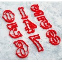 Style Number Cookie Cutter Set 9 pcs #RP12489