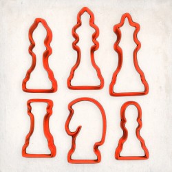 Chess Cookie Cutter Set 6 pcs #RP12611