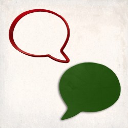 Message Bubble 2 Cookie Cutter