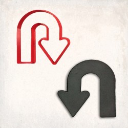 U Turn Cookie Cutter
